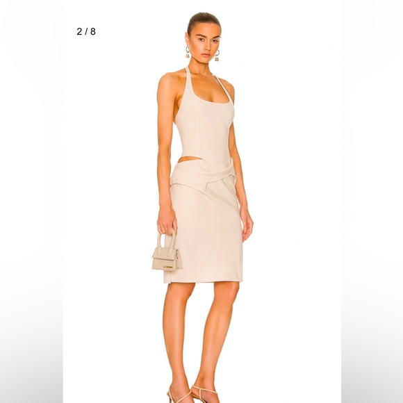 JACQUEMUS "Le Chiquito" Linen Top Handle Bag - Picture 2 of 6